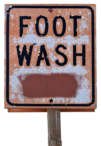 istock Foot Wash sign 181146950