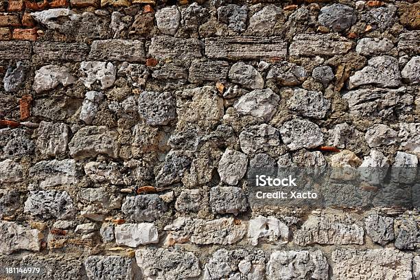 고대 로마 벽돌전 월 04 0명에 대한 스톡 사진 및 기타 이미지 - 0명, 가득 찬, 건물 외관