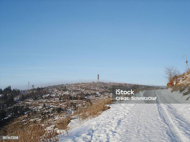 Foto de Winter Landcape E Abeto Com Neve Na Floresta Negra e mais fotos de stock de Azul - Azul, Branco, Estação do ano