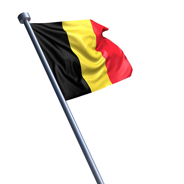 istock Flag of Belgium isolated on white 181147254