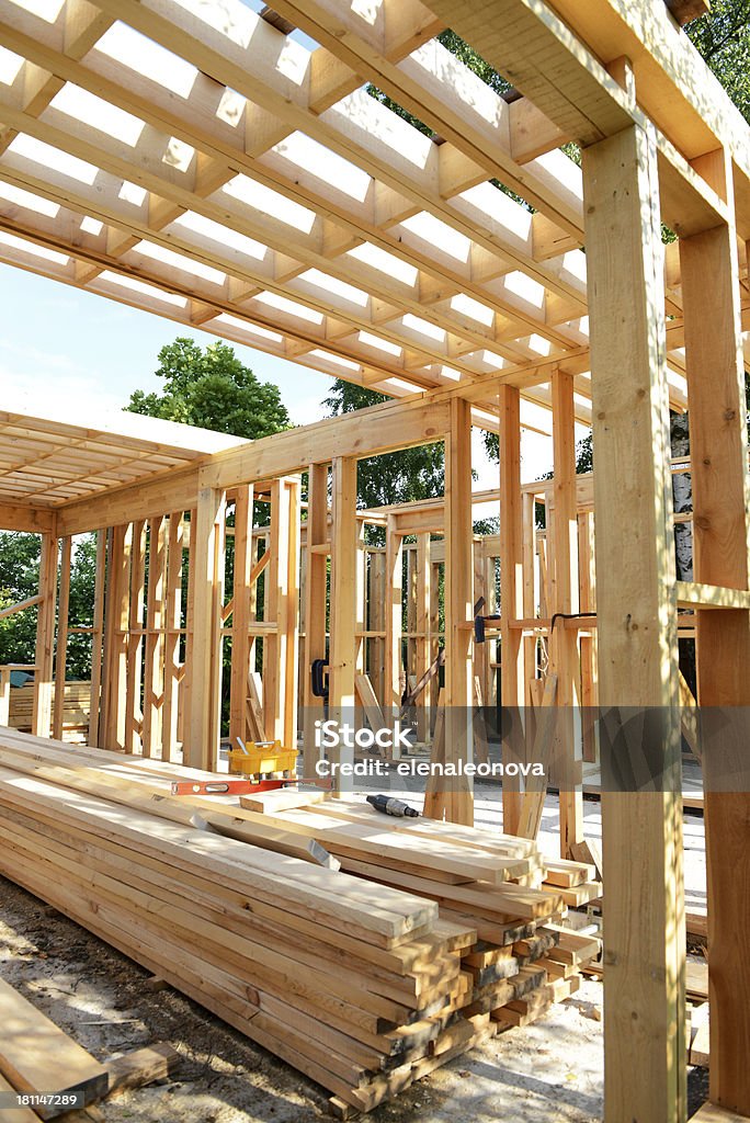 frame house frame house  Architectural Feature Stock Photo