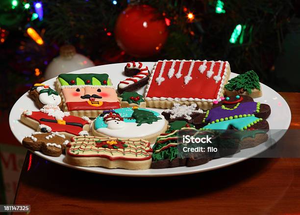 Ciasteczka Bożonarodzeniowe - zdjęcia stockowe i więcej obrazów Bałwan śniegowy - Bałwan śniegowy, Bez ludzi, Biały