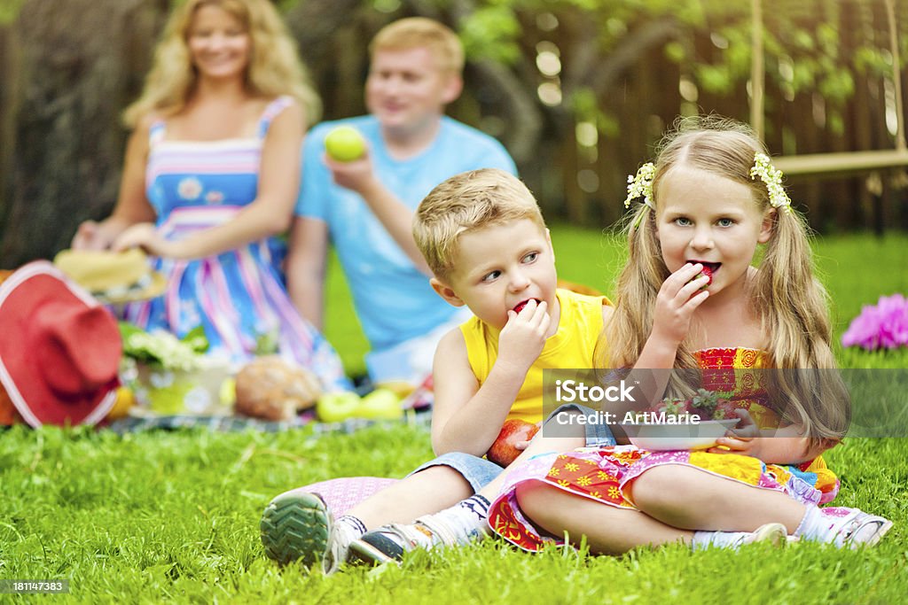 Pique-nique familial - Photo de 2-3 ans libre de droits