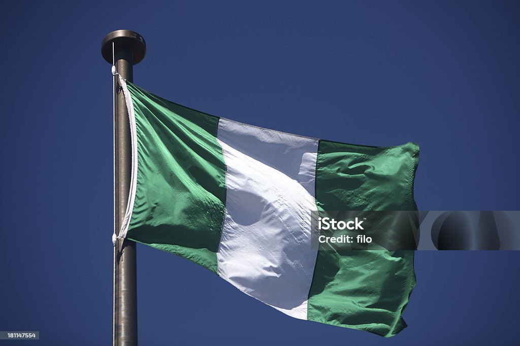 Flagge von Nigeria - Lizenzfrei Nigerianische Flagge Stock-Foto