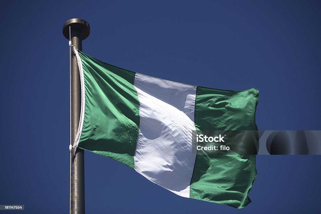 Bandeira da Nigéria - Foto de stock de Bandeira Nigeriana royalty-free