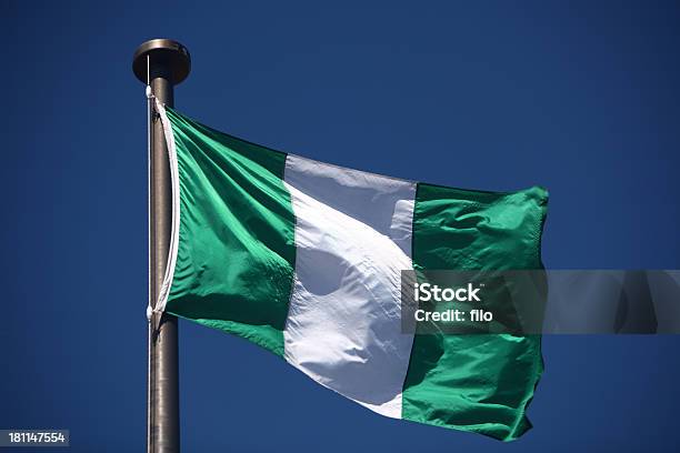 Foto de Bandeira Da Nigéria e mais fotos de stock de Bandeira Nigeriana - Bandeira Nigeriana, Nigéria, Bandeira