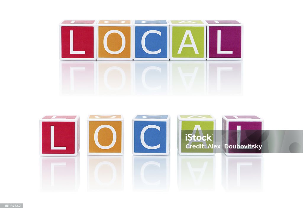 Relatório tópicos com blocos de cor. Local. - Royalty-free Assunto Foto de stock