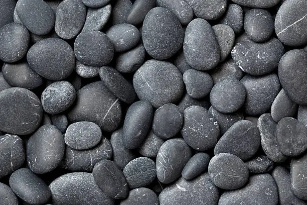 Smooth beach pebbles background
