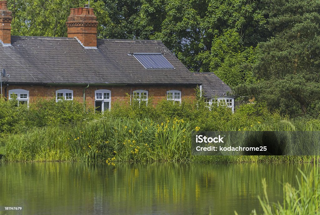 Häuser von canal - Lizenzfrei Sonnenkollektor Stock-Foto