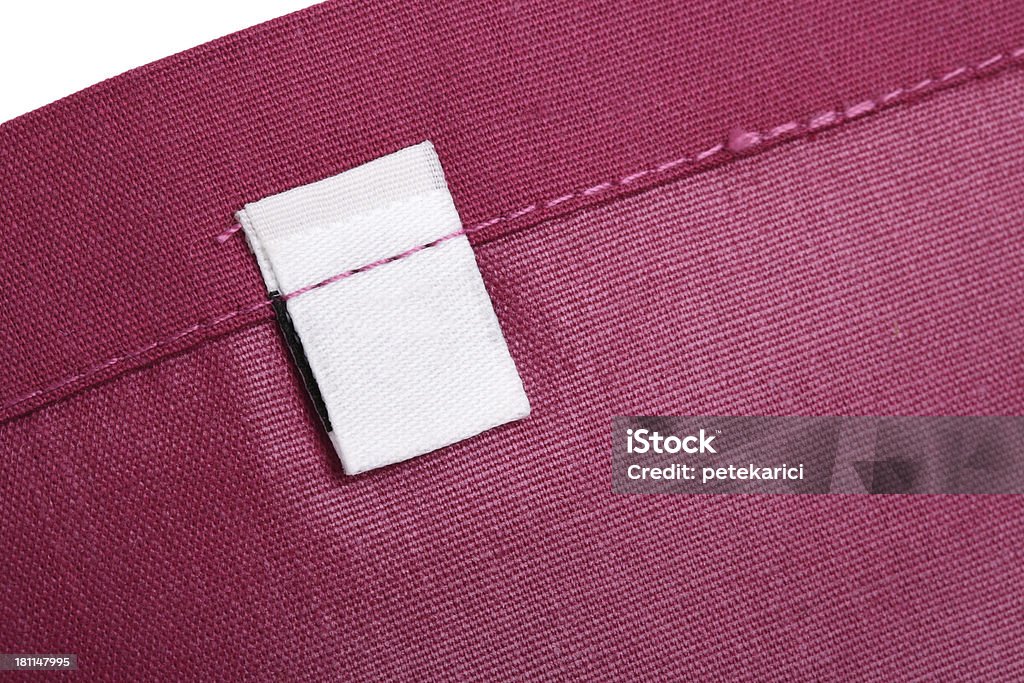 Em branco roupas Label - Foto de stock de Algodão - Material Têxtil royalty-free