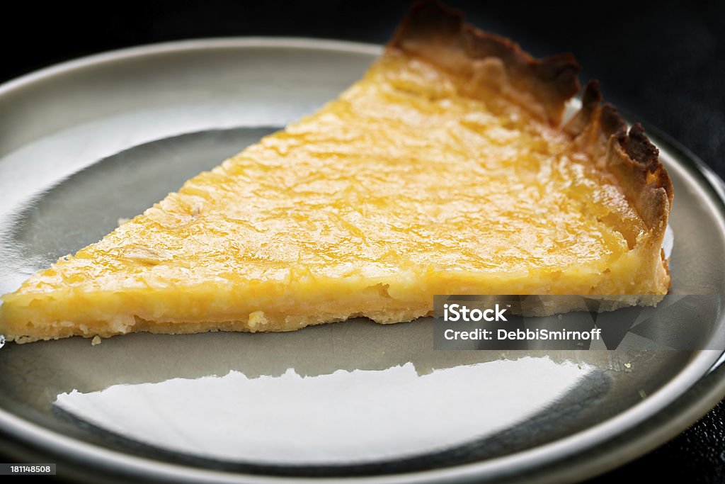 Crostata di limone Fetta - Foto stock royalty-free di Cibo