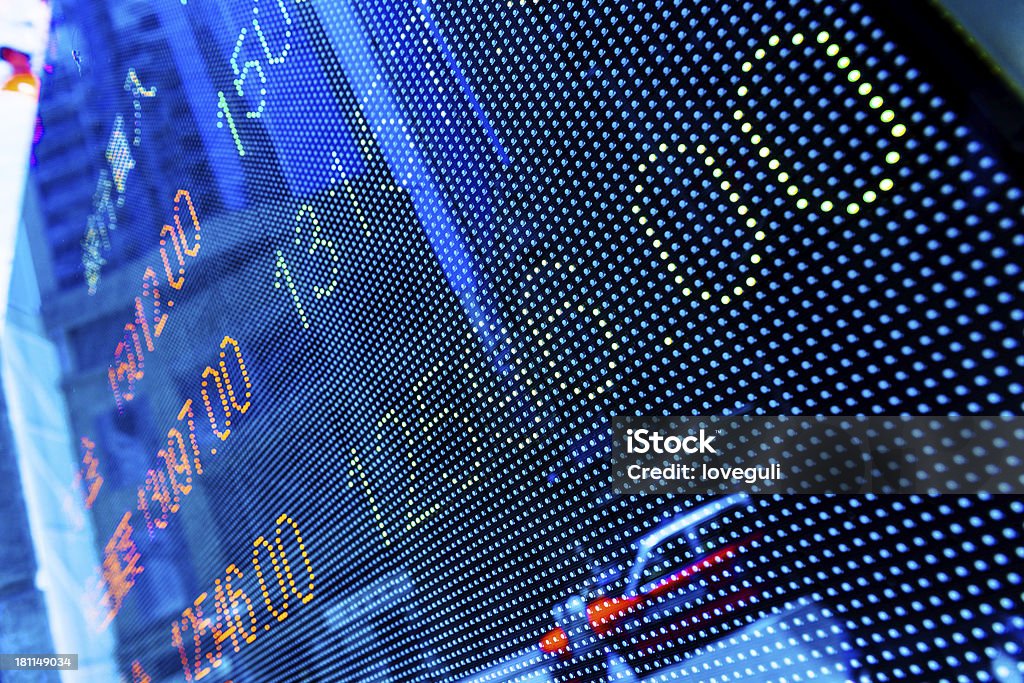 Anzeige stock market Diagrammen - Lizenzfrei Finanzen Stock-Foto