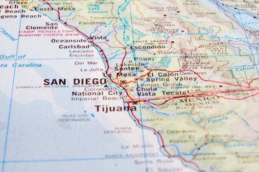 San Diego map.