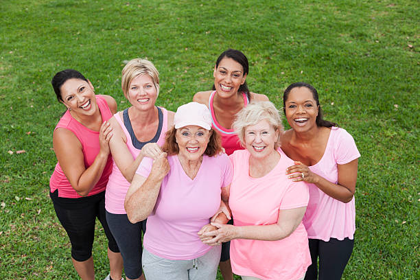 istock Group of women wearing pink 181149179