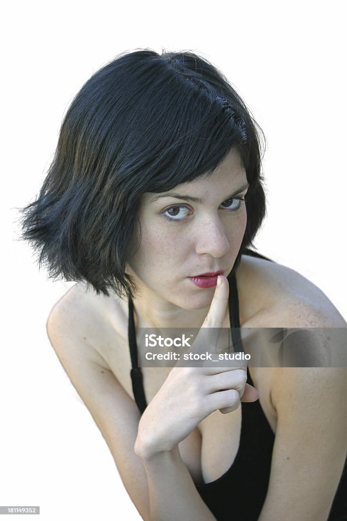Shh-No diga - Foto de stock de Adulto libre de derechos
