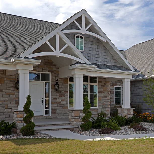 istock New contemporary home with arches 181149408