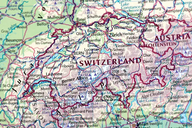 Map of Switzerland. MORE IMAGES...You can see links to other categories via my main account page-About Me