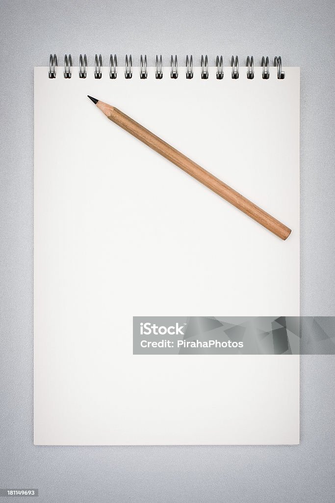 Blank notepad with pencile Blank notepad with pencile. Blank Stock Photo