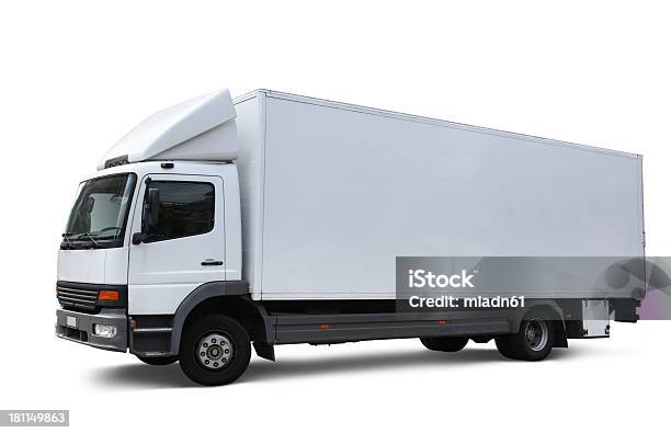 Foto de Caminhão De Entrega e mais fotos de stock de Branco - Branco, Caminhão, Contêiner de carga