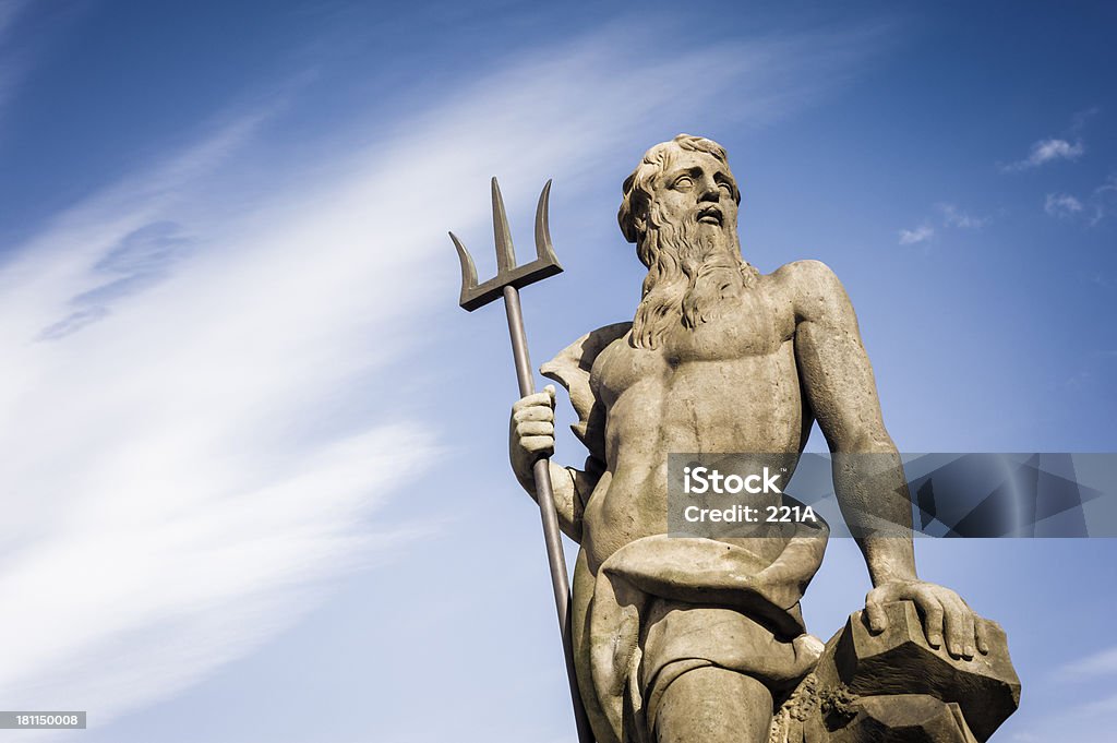 Copenhague: statue de Neptune - Photo de Trident - Lance libre de droits