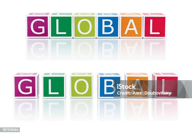 Report Argomenti Con Blocchi Di Colore Globale - Fotografie stock e altre immagini di A forma di blocco - A forma di blocco, Affari internazionali, Blocco da assemblare