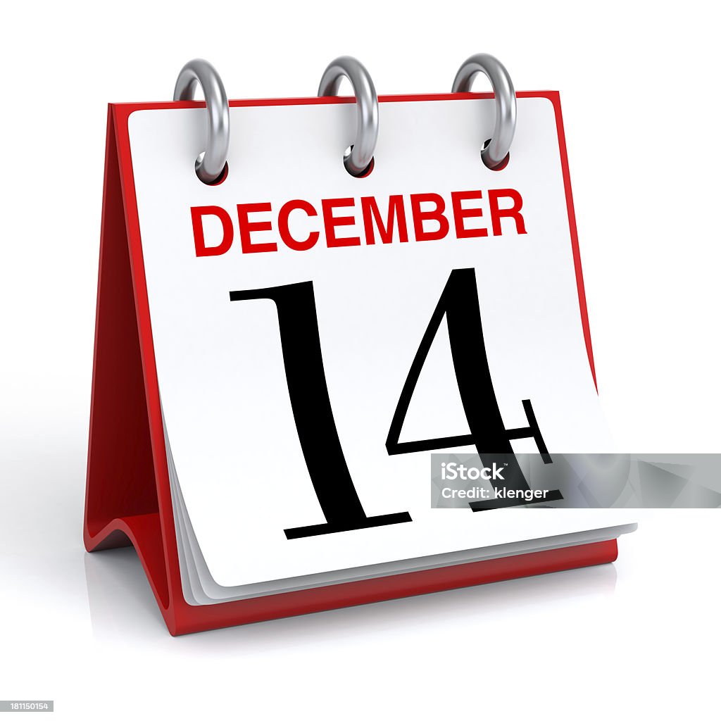 Dezember-Kalender - Lizenzfrei Aktenordner Stock-Foto