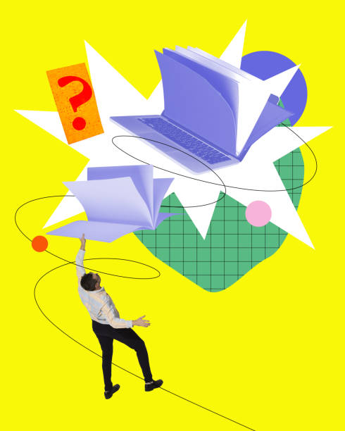istock Businessman learning new information, growing personal and professional knowledges. Contemporary art collage. 1811503260