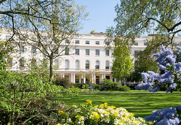 19th century London terrace and gardens