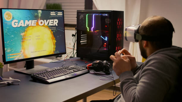 istock Pro player with headphones losing video game 1811515229