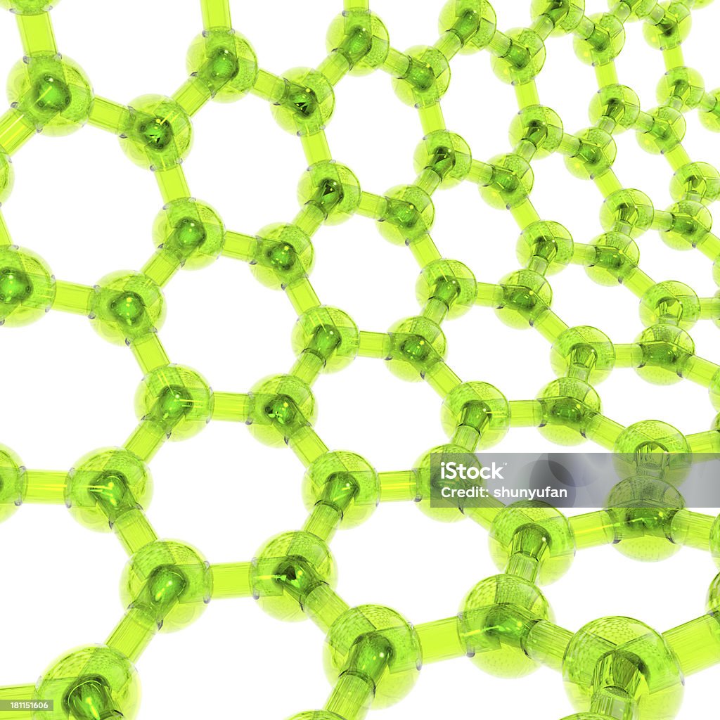 DrugModel; Nanotube Molecular Model of Nanotube. Hydrogen Bonding Stock Photo