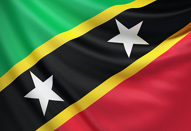 Flag of the Federation of Saint Kitts and Nevis.