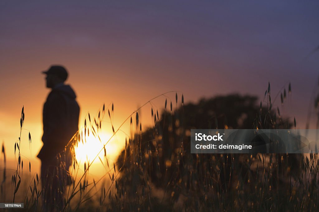 Un homme Regarde le ciel - Photo de Adulte libre de droits