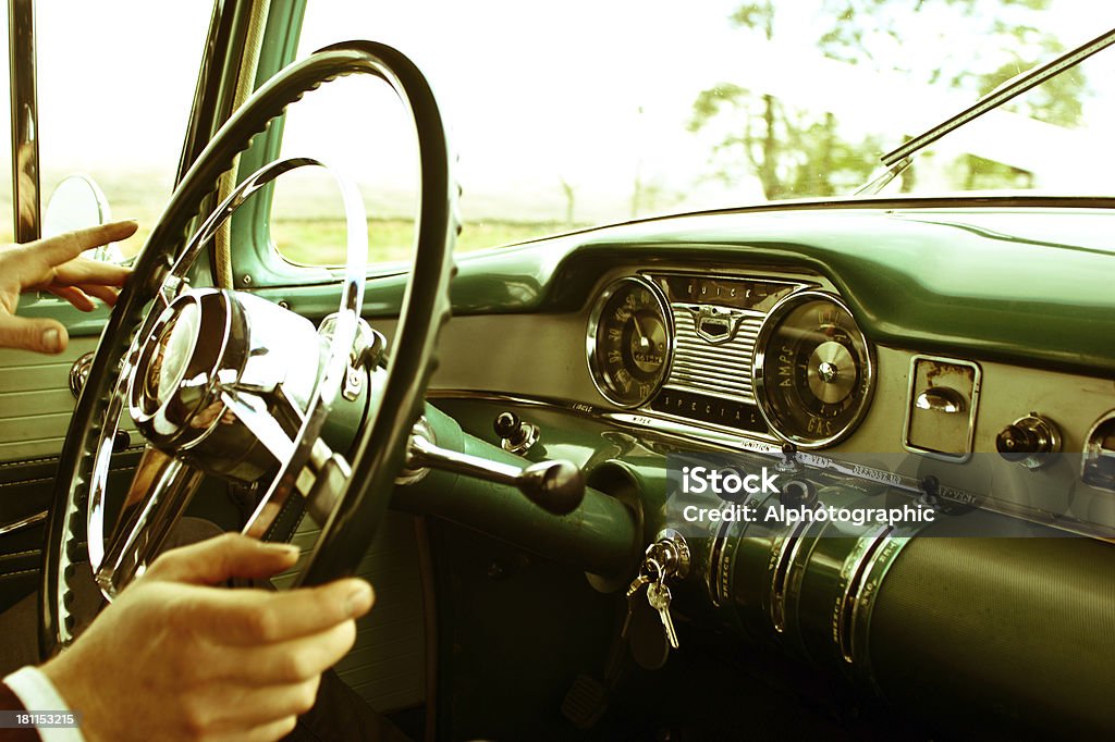 Painel de carro clássico dos anos 60 americano - Royalty-free 1950-1959 Foto de stock