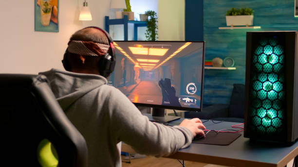 istock Addicted video game r performing cyber video games 1811533783