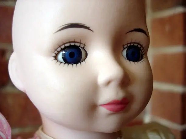 Close up of a young female dollface
