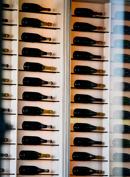 frascos de parra - vertical wine bottle variation rack fotografías e imágenes de stock