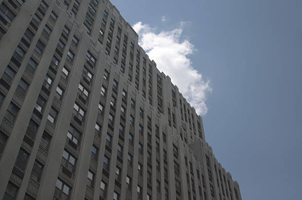 istock Art Deco City Building Against Blue Sky 181153971