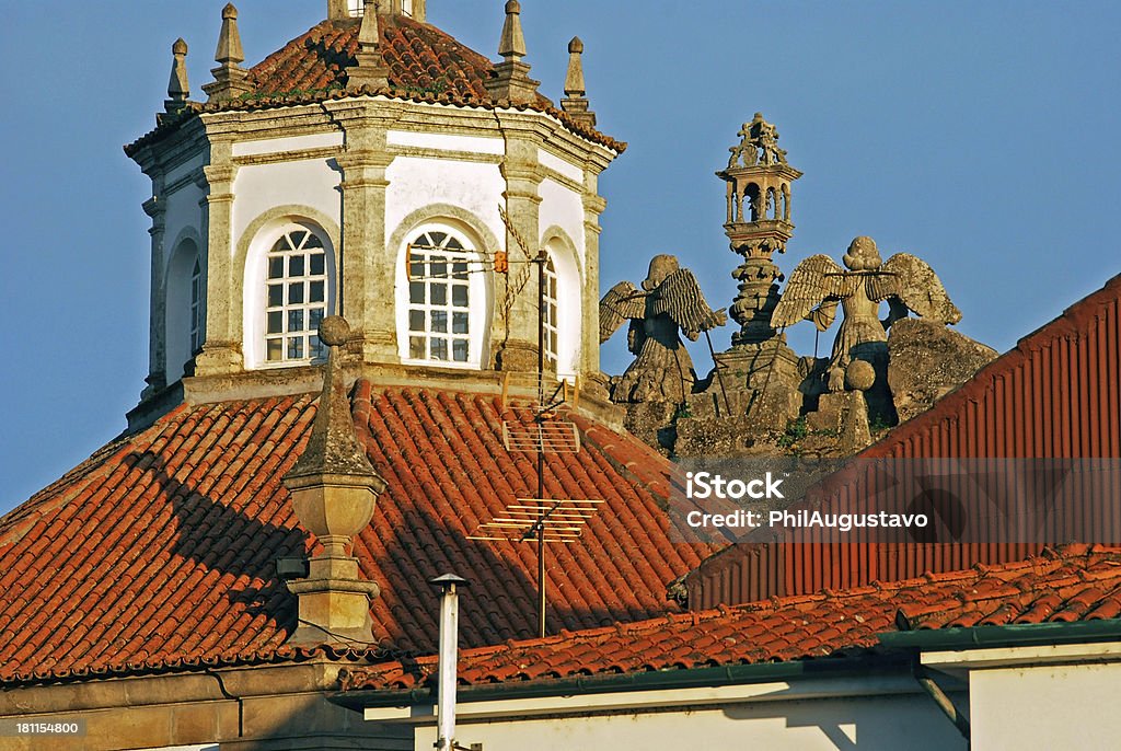 Misericordia de uma igreja no norte de Portugal datas do século XVII - Royalty-free Anoitecer Foto de stock