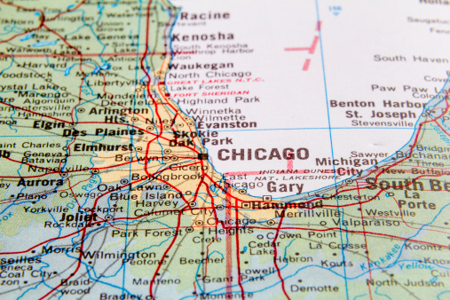 Chicago map.