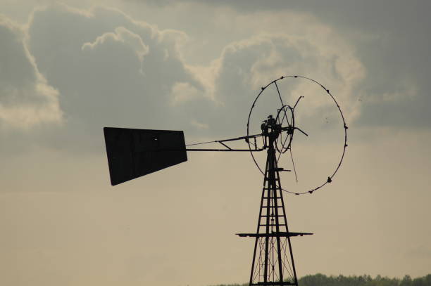 Nostalgic Windmill stock photo
