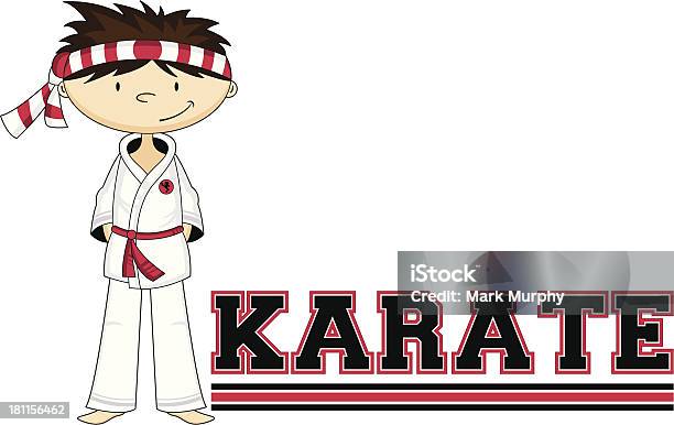 Ilustración de Karate Niño Aprenda A Leer Medio y más Vectores Libres de Derechos de Actividades recreativas - Actividades recreativas, Adolescente, Aprender