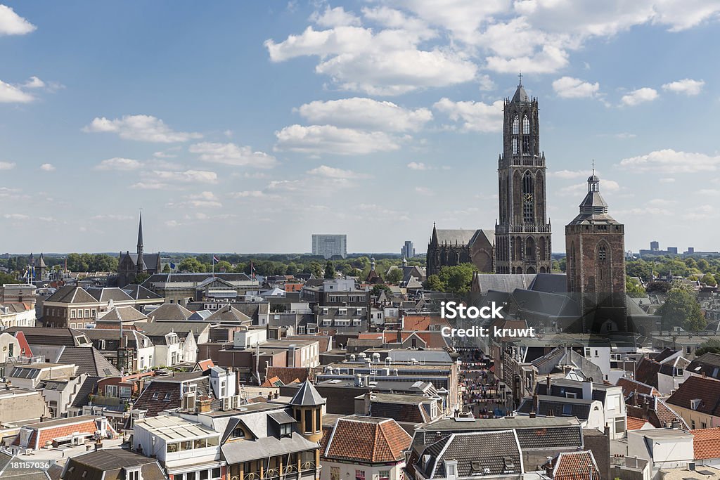 Aerial view of the medieval city of Utrecht, the Netherlands Aerial cityscape of medieval city Utrecht, fourth city of the Netherlands Utrecht Stock Photo