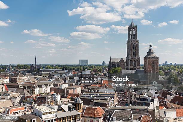 Aerial View Of The Medieval City Of Utrecht The Netherlands Stock Photo - Download Image Now