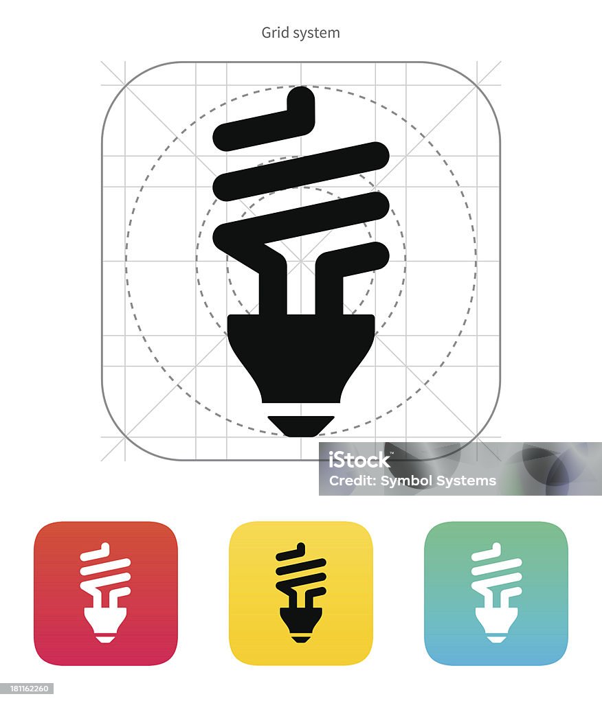 Des ampoules LFC bulb icon. illustration vectorielle. - clipart vectoriel de Alimentation électrique libre de droits