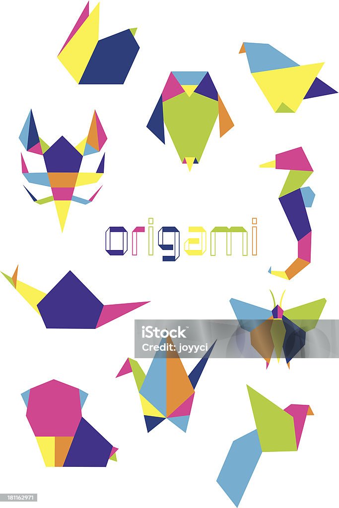 Orgami Vector Origami Stock Illustration - Download Image Now - Illustration, No ...