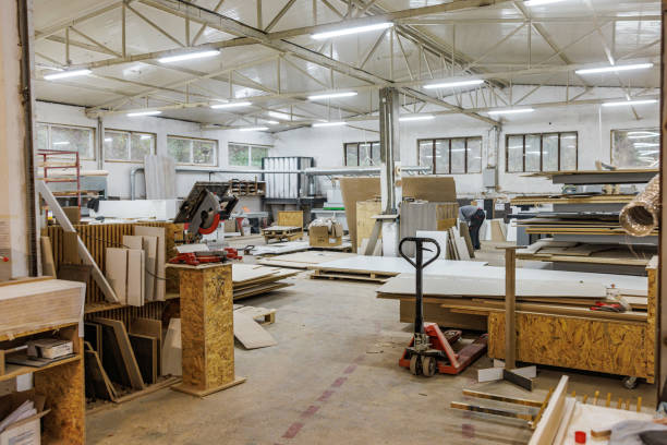 istock Plywood factory 1811633709