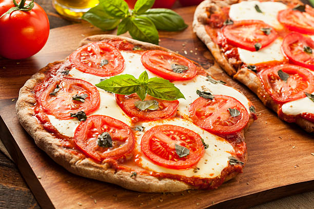 istock Organic Homemade Margarita Pizza 181168429