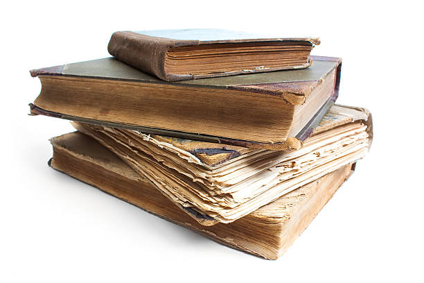 istock An old book with a crumpled sheet 181170127