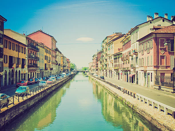 istock Retro look Naviglio Grande, Milan 181171315