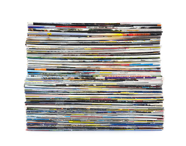 pilha de revistas colorida - stack rock fotos - fotografias e filmes do acervo